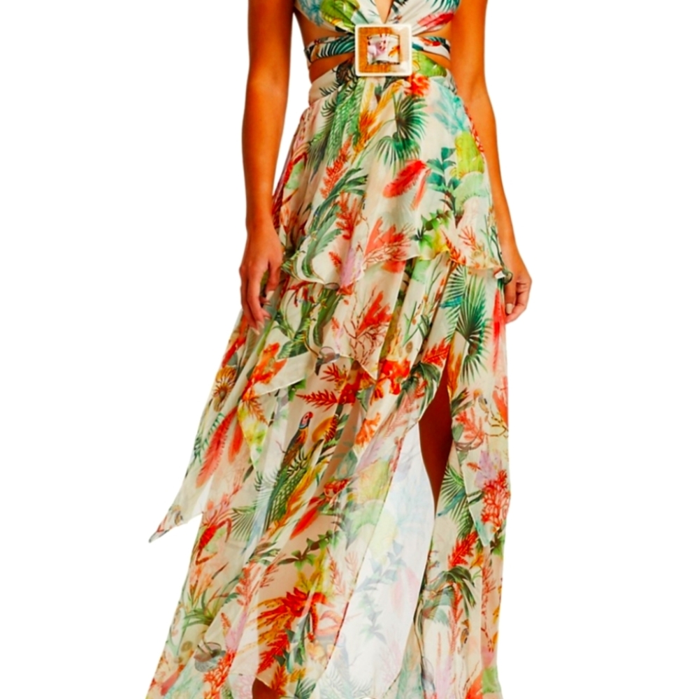 PatBo oasis cutout maxi dress